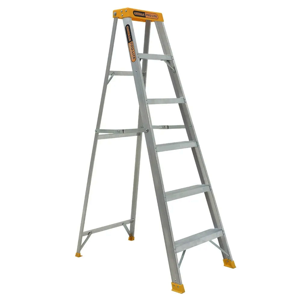 Gorilla M006-PRO 1.8m (6ft) 150kg 6 Step Pro-Lite Aluminium Single Sided Ladder