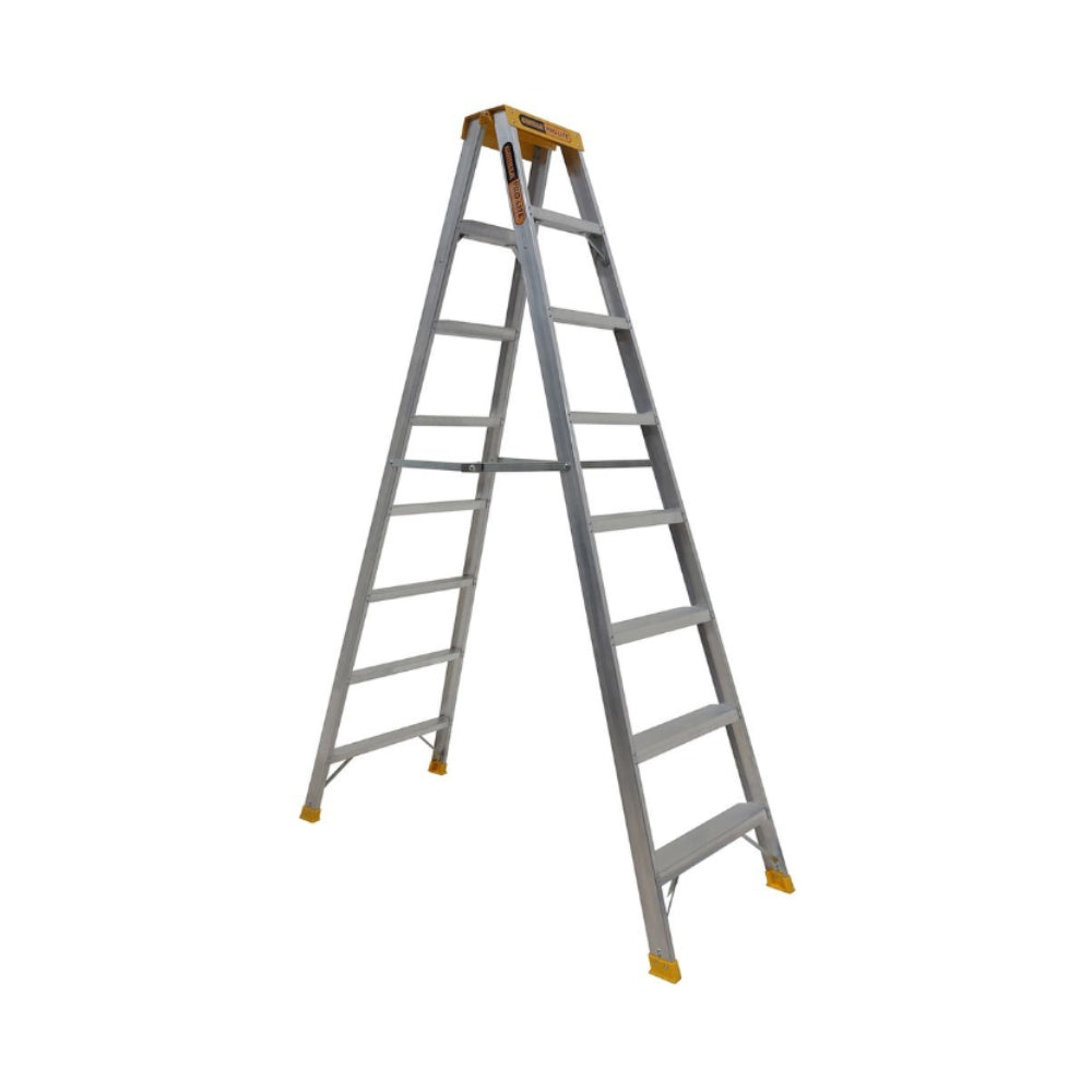 Gorilla SM008-PRO 2.4m 150kg 8-Step Pro Lite Aluminium Double Sided Step Ladder