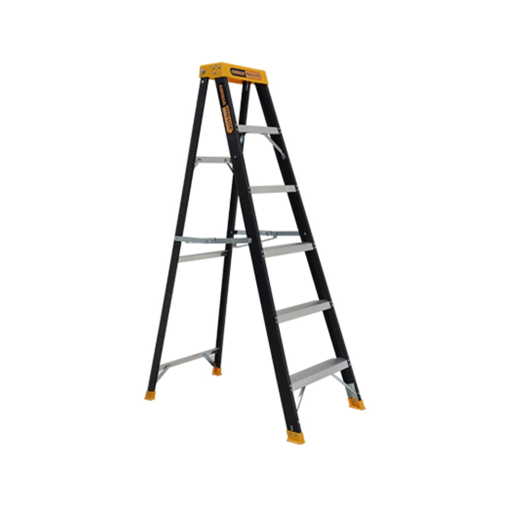 Gorilla FM006-PRO 1.74m (6ft) 150kg 6 Step Pro-lite Industrial Fibreglass Single Sided Step Ladder