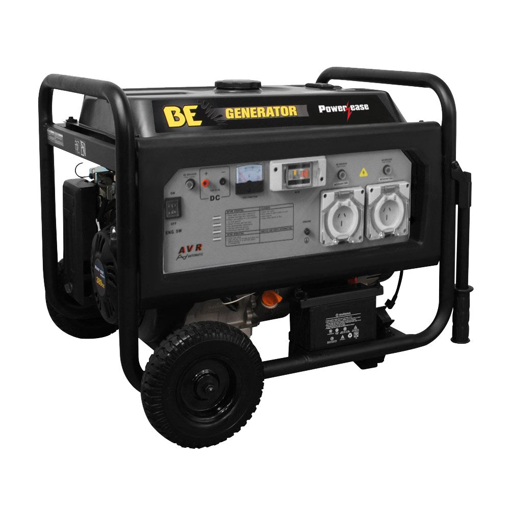 BAR BE 123 G11000-RELT 11kVA Electric Start Trade Spec Generator With RCD 25L Fuel Tank 2 x 15A IP66 Outlets
