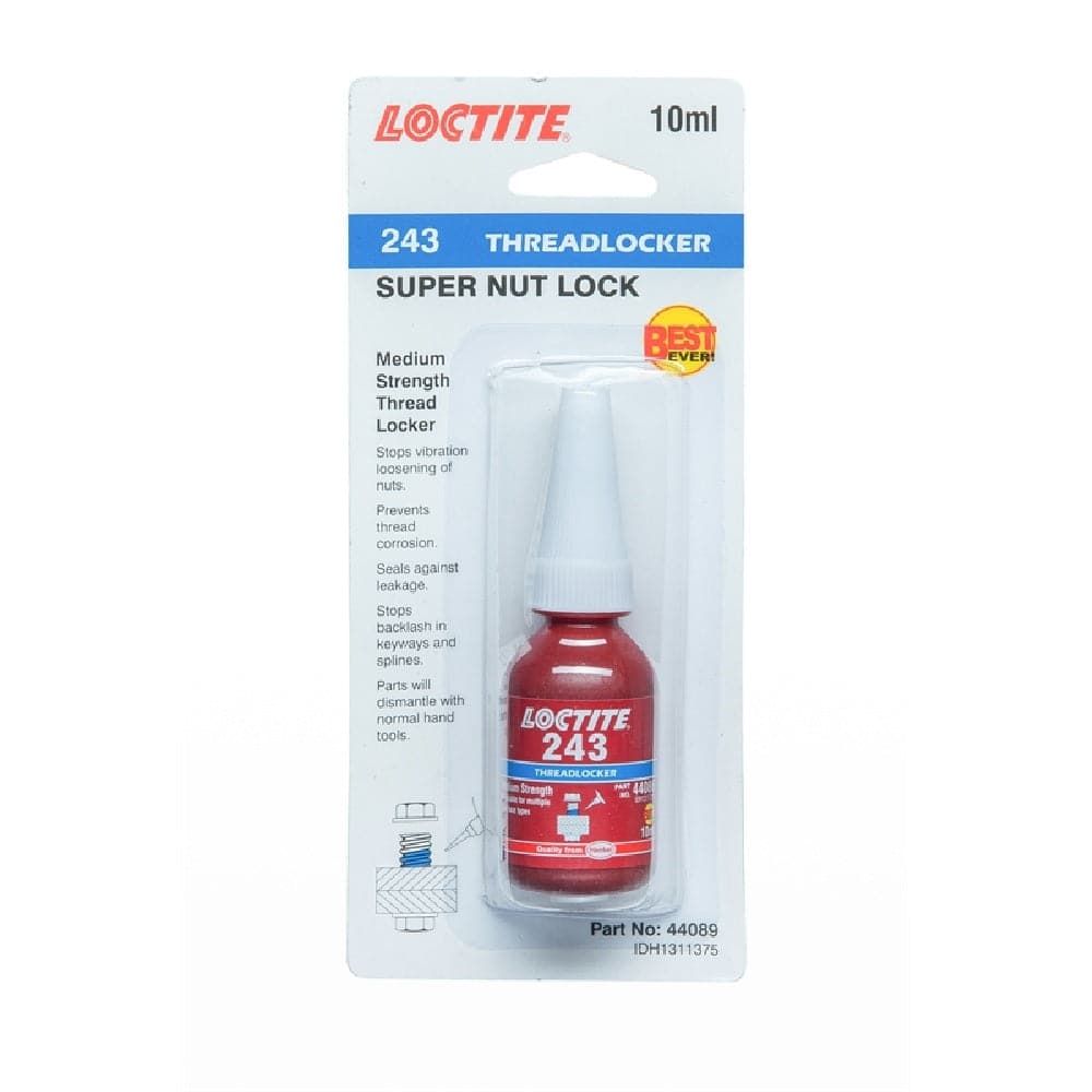 Loctite 243 10ml Medium Strength Super Nut Lock Threadlocker Adhesive