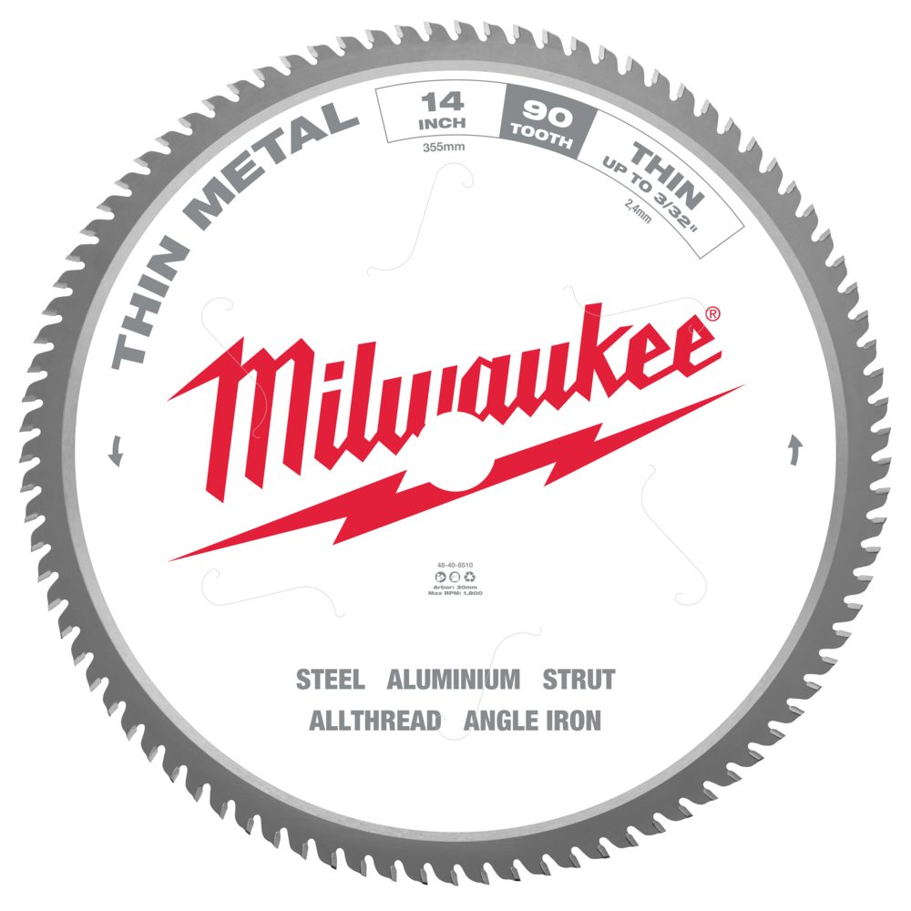 Milwaukee 48408510 355mm (14") 90T Thin Metal Circular Saw Blade