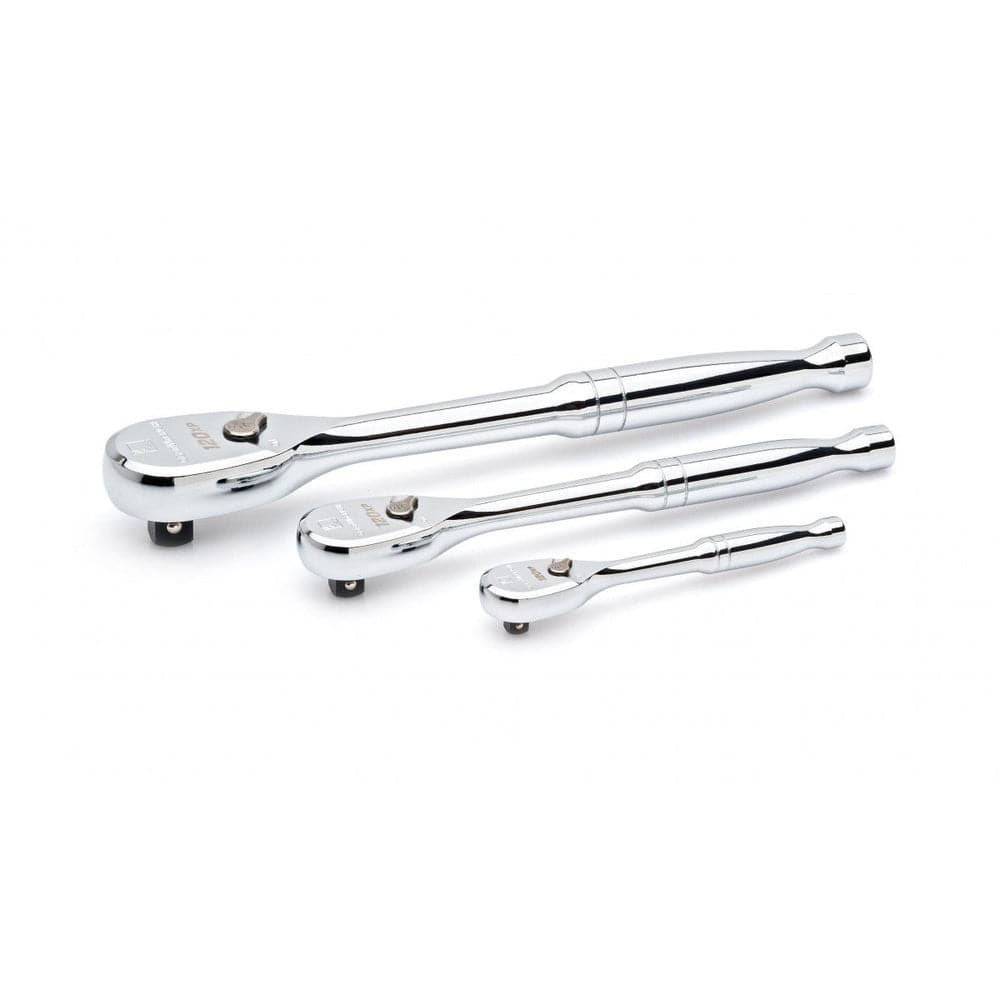 Gearwrench 81206P 3 Piece 120XP™ 1/4" to 1/2" Square Drive Teardrop Ratchet Set