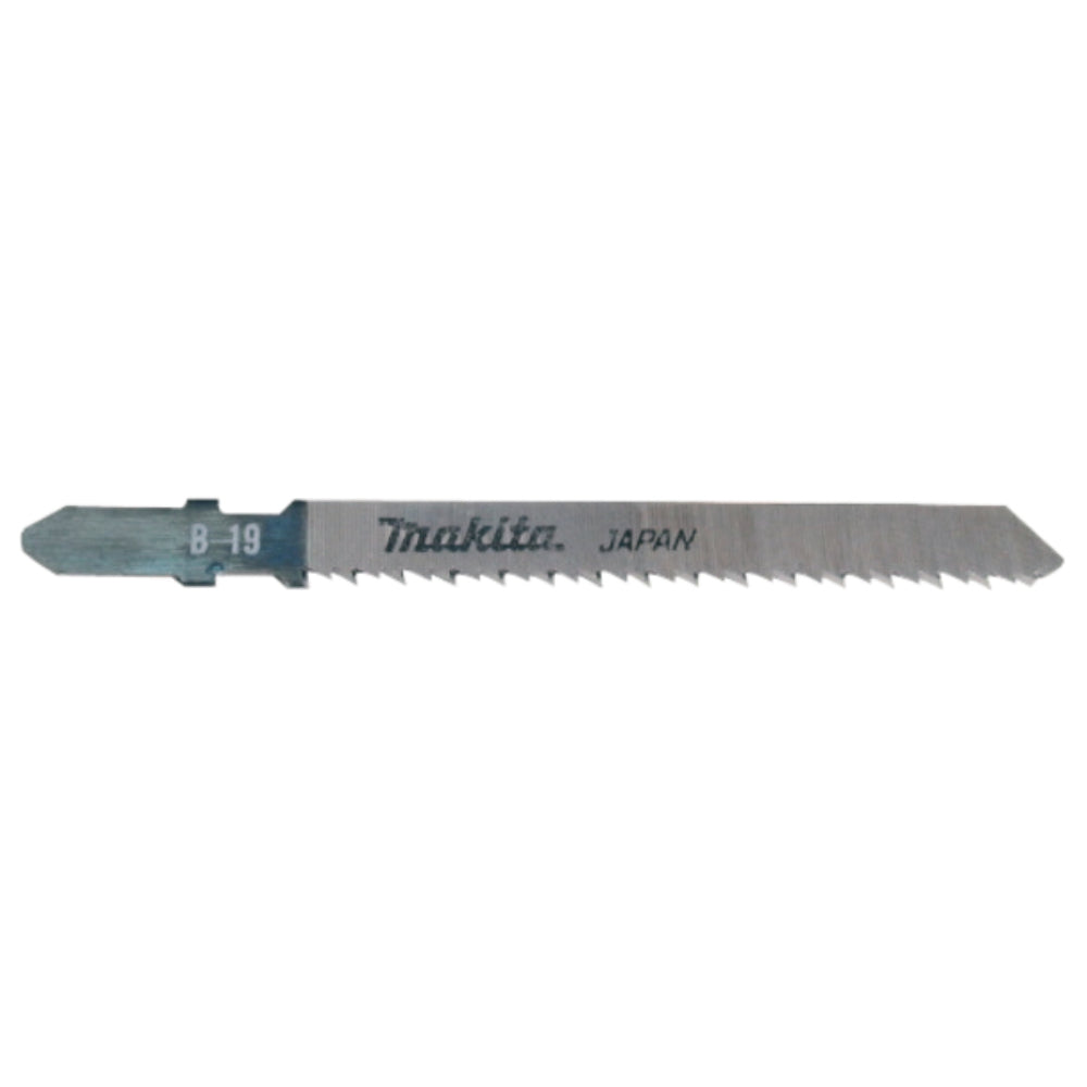 Makita A-85715 B-19 5 Pack 3mm-50mm 12TPI HCS Fine Reverse Cut Bayonet Wood & Laminate Jigsaw Blades