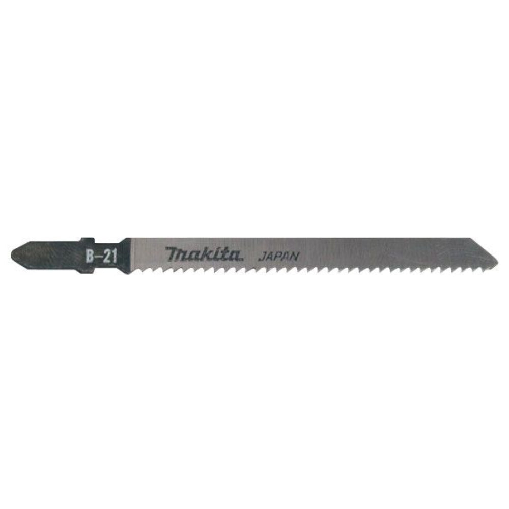 Makita A-85721 B-21 5 Pack 3mm-60mm 12TPI HCS Fine Cut Bayonet PVC Jigsaw Blades