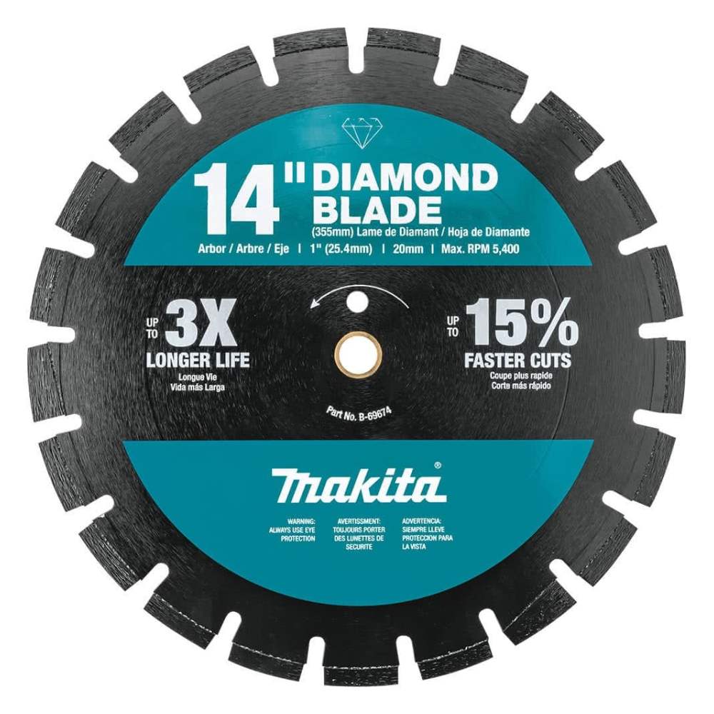 Makita B-15992 350mm x 25.4/20mm Comet Segmented Diamond Blade