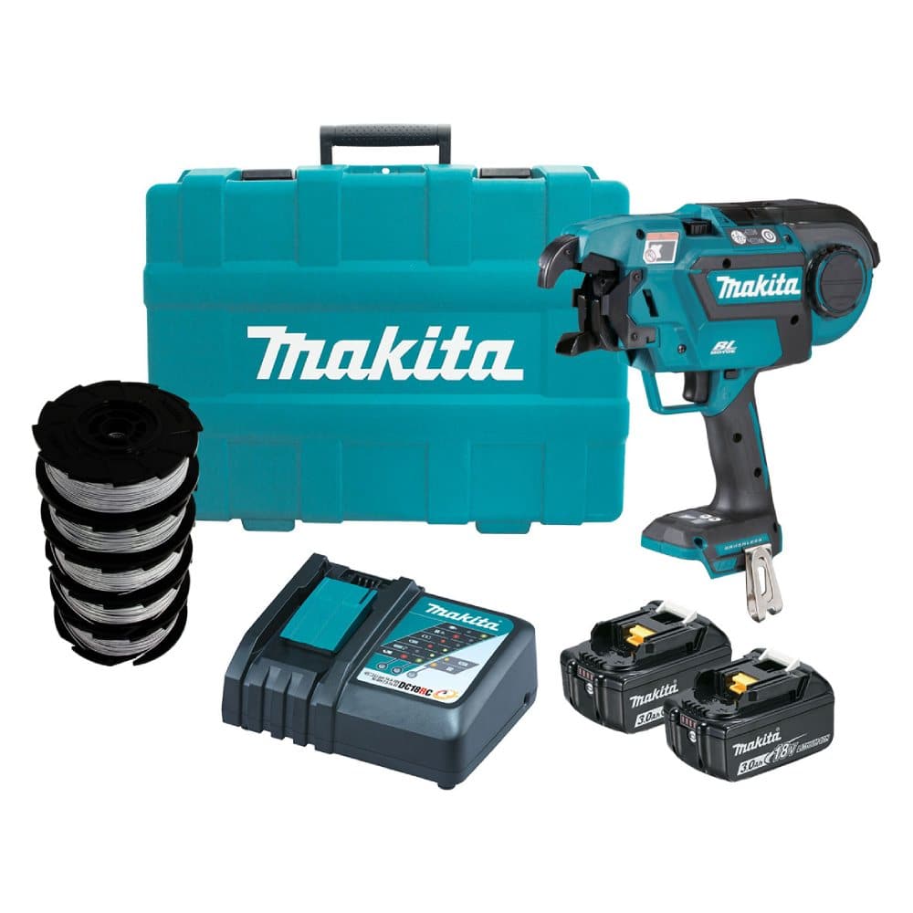 Makita DTR180RFX1 18V 3.0Ah Cordless Brushless Rebar Tying Tool Combo Kit