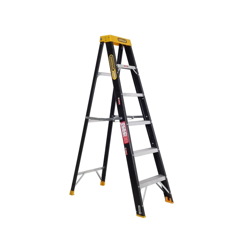 Gorilla FM006-C 1.8m (6ft) 120kg Industrial Fibreglass Single Sided Step Ladder