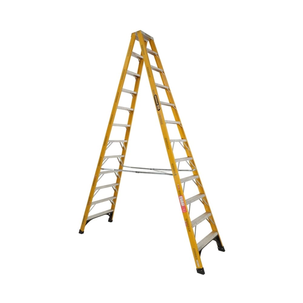 Gorilla FSM012-I 3.6m (12ft) 150kg 12-Step Industrial Fibreglass Double Sided Step Ladder