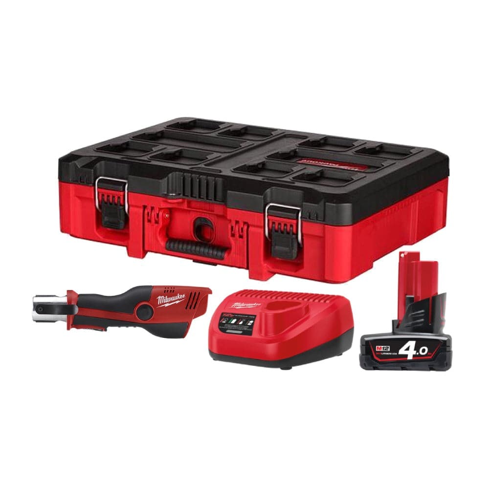 Milwaukee M12HPT-401P 12V 4.0Ah FORCE LOGIC Press Tool Packout Kit