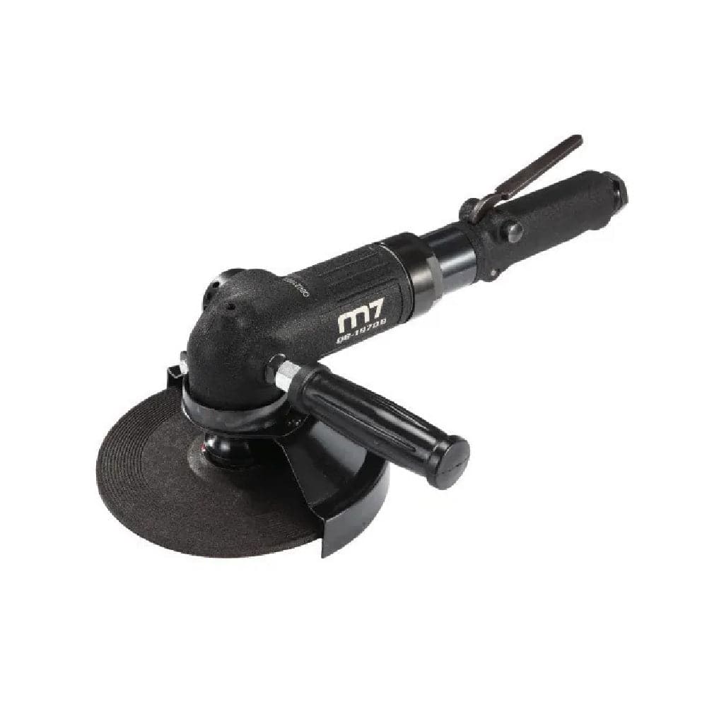 Mighty Seven M7-QB197QM 180mm (7") Heavy Duty Safety Lever Throttle with Side Handle Air Angle Grinder