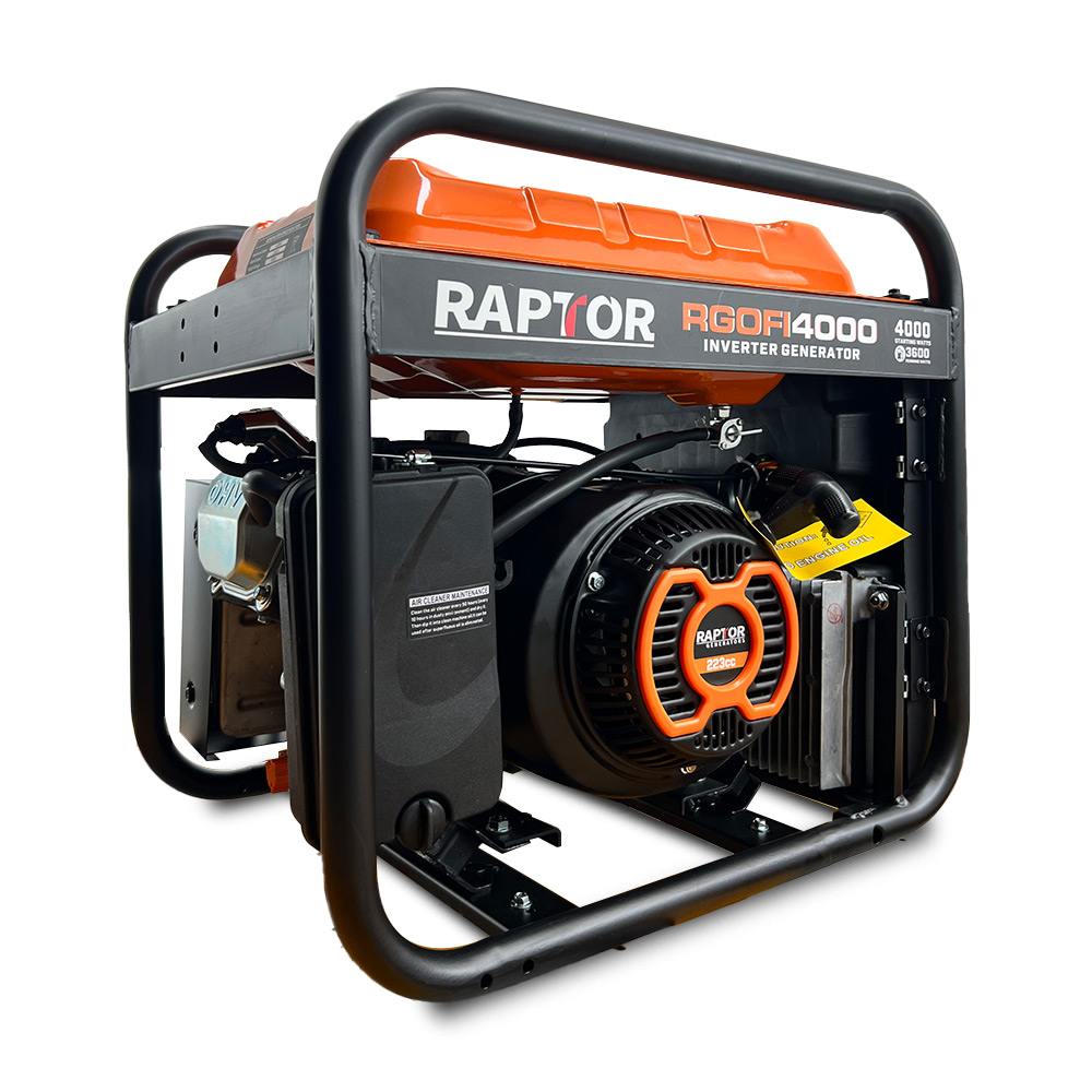 Raptor RGOFI4000 4000W 223cc 4-Stroke Petrol Open Frame Inverter Generator