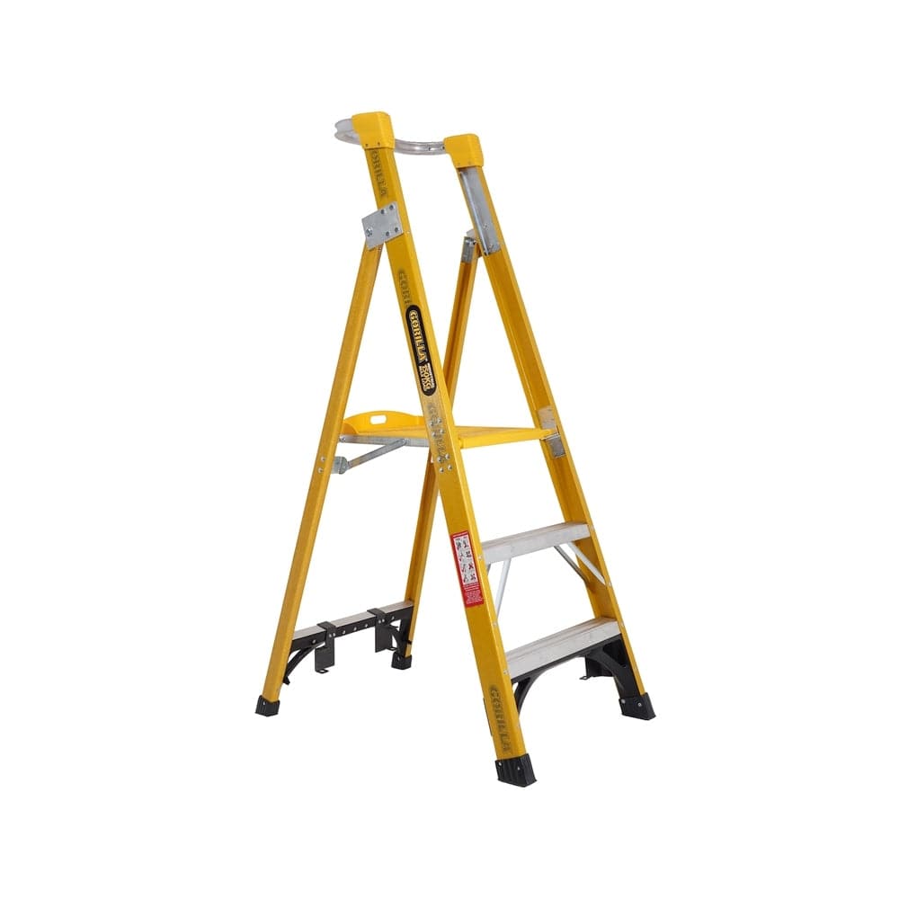 Gorilla FPL003-I 0.9m (3ft) 150kg Industrial Fibreglass Platform Ladder