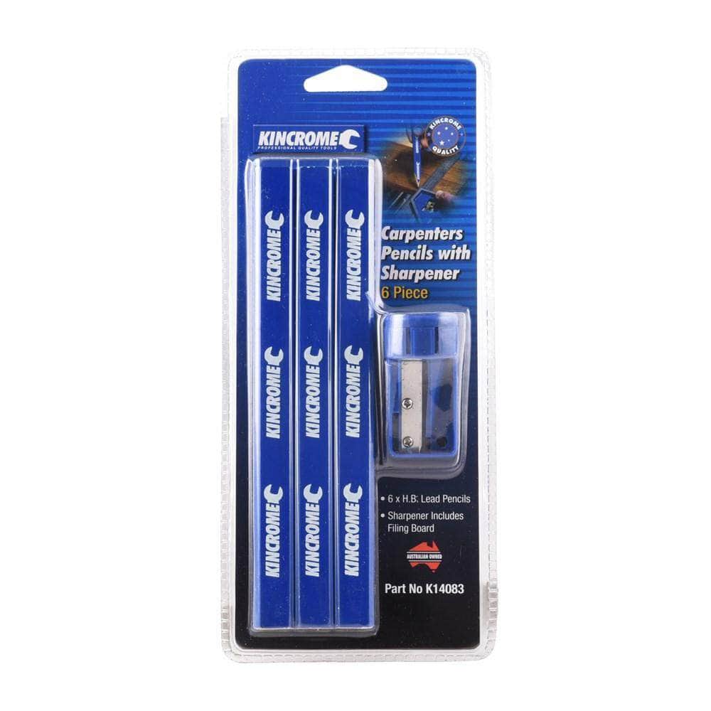Kincrome K14083 6 Pieces Carpenters Pencils with Sharpener
