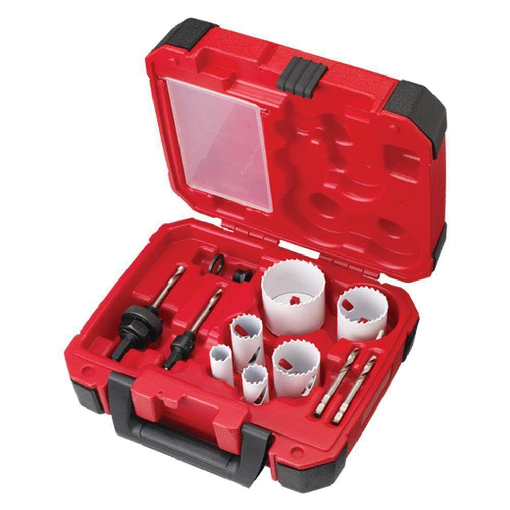 Milwaukee 49224095 10 Piece Hole Dozer Cobalt Bi-Metal Hole Saw Set