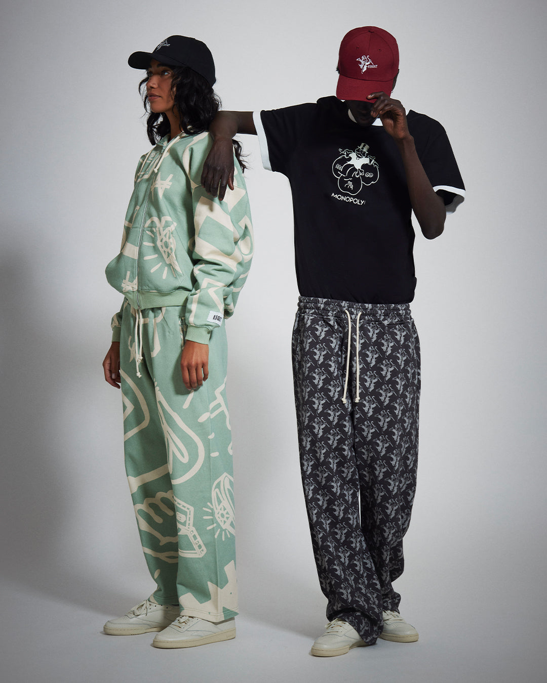 KROST x Candy Land  Blue Retro Straight Leg Sweatpants