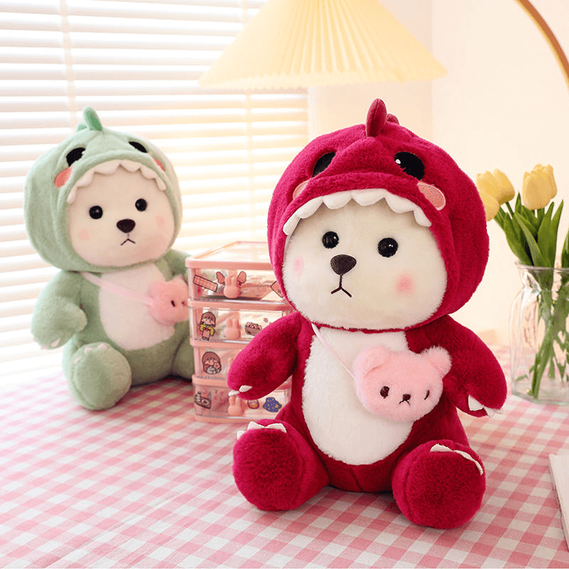 Cuddly Cap Bear Plush Toys Children's Sleeping Gift – Bomini