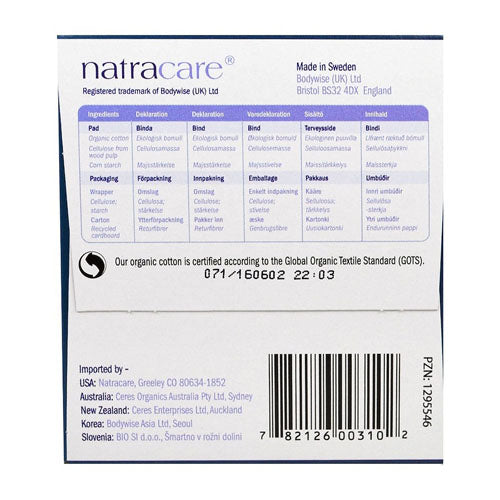 natracare organic pads