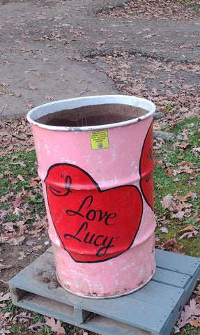 I Love Lucy Garbage Can