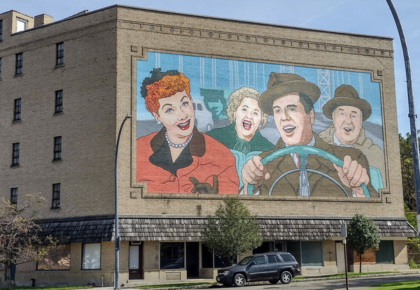 I Love Lucy Mural in Jamestown, NY