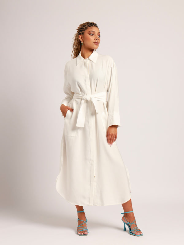 RESORT SHIRTDRESS / MADRID WHITE