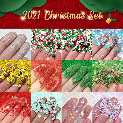 Lrisy High Brightness Glitter Set/Kits 12 Colors