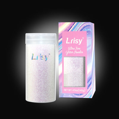 Lrisy Extra Fine Powder Metallic Glitter for Crafts 140g/4.5oz