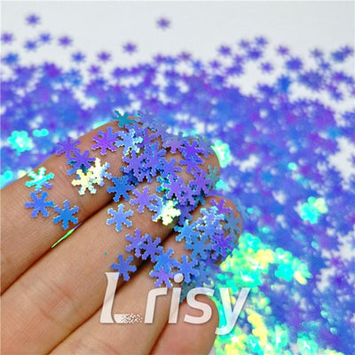 Blue Snowflake - Shaped Glitter