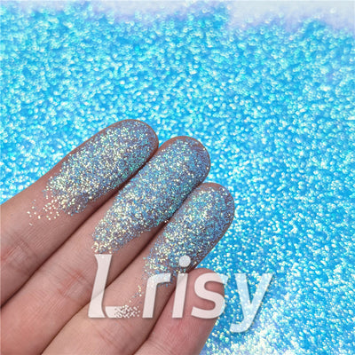 0.3mm Ice Blue and White Iridescent Glitter C021 – Lrisy