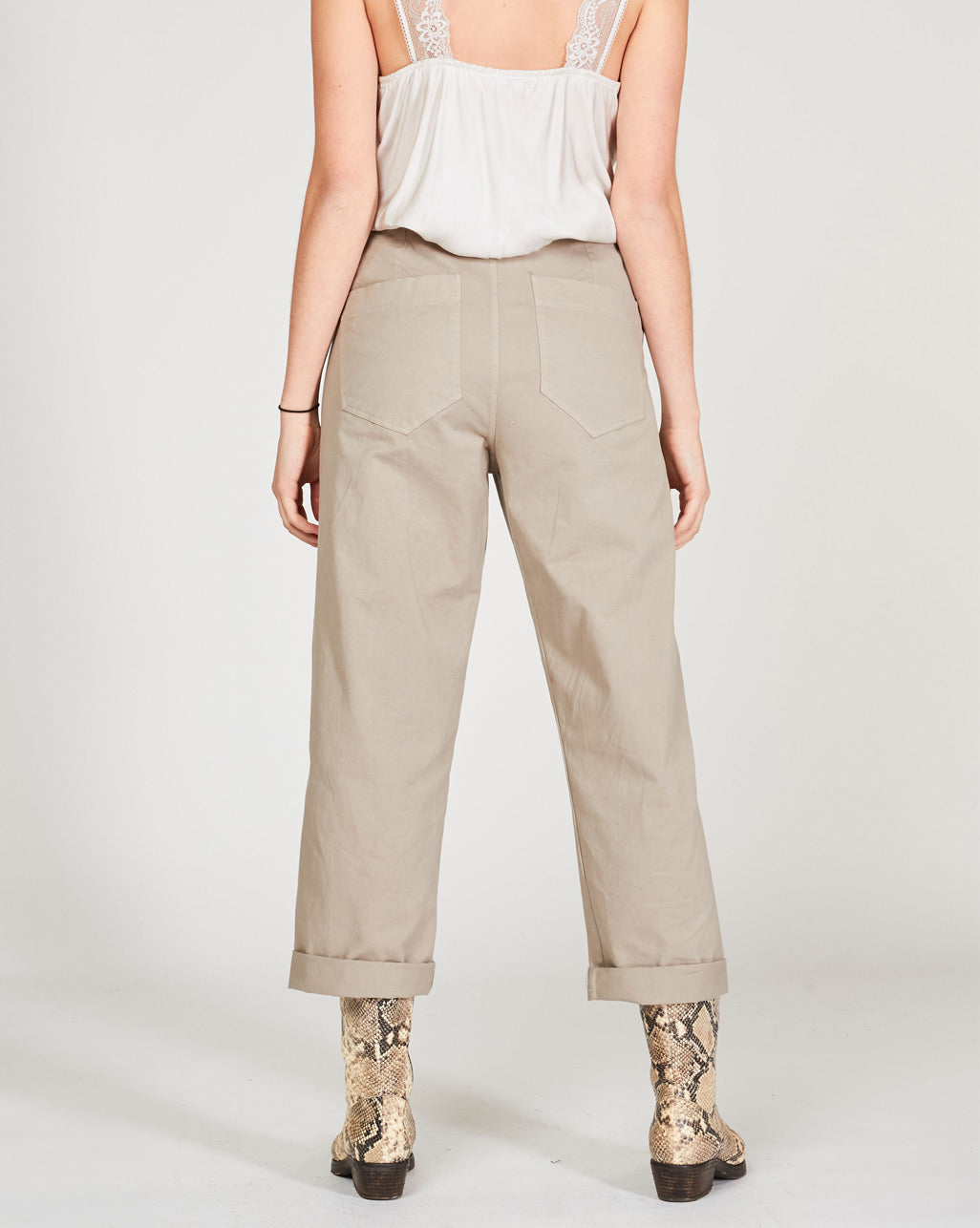 Curved-Seam Chino Pants For Women | Chino Trousers - Baci Fashion