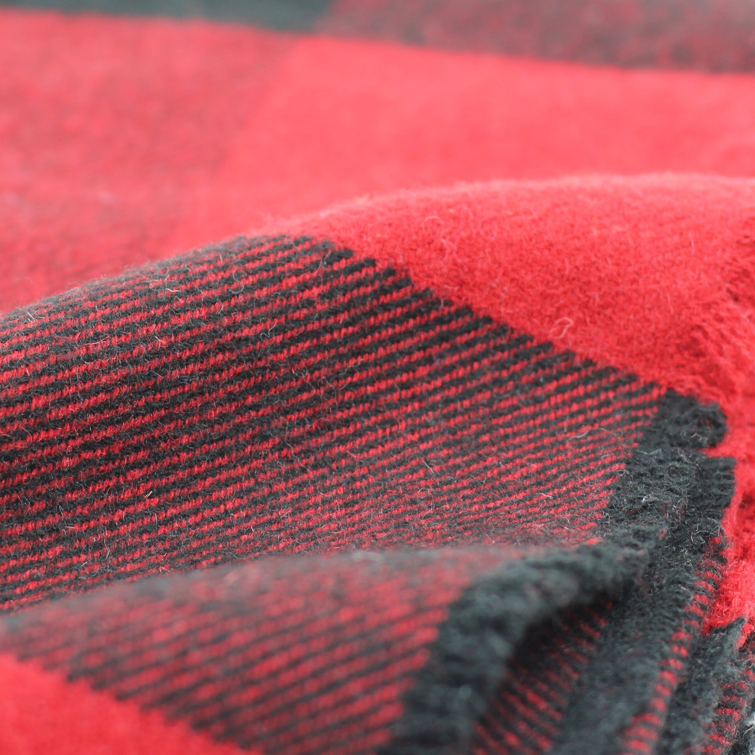 red wool blanket