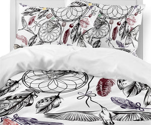 Dream Catcher Comforter Bedding Sets White Duvet Cover Queen