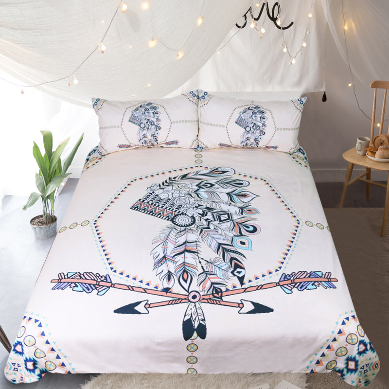 Beddingoutlet Indian Feathers Bedding Set Tribal Duvet Cover Boys