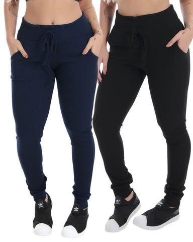 SEVEN PREMIUM KIT 4 Calças Legging Sublimada Premium Fitness Premium Imita Jeans  Fake Jeans Feminino-Preto Azul 