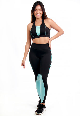 Calça Legging Plus Size Marinho com cortes Rosa – Galvic Fitness