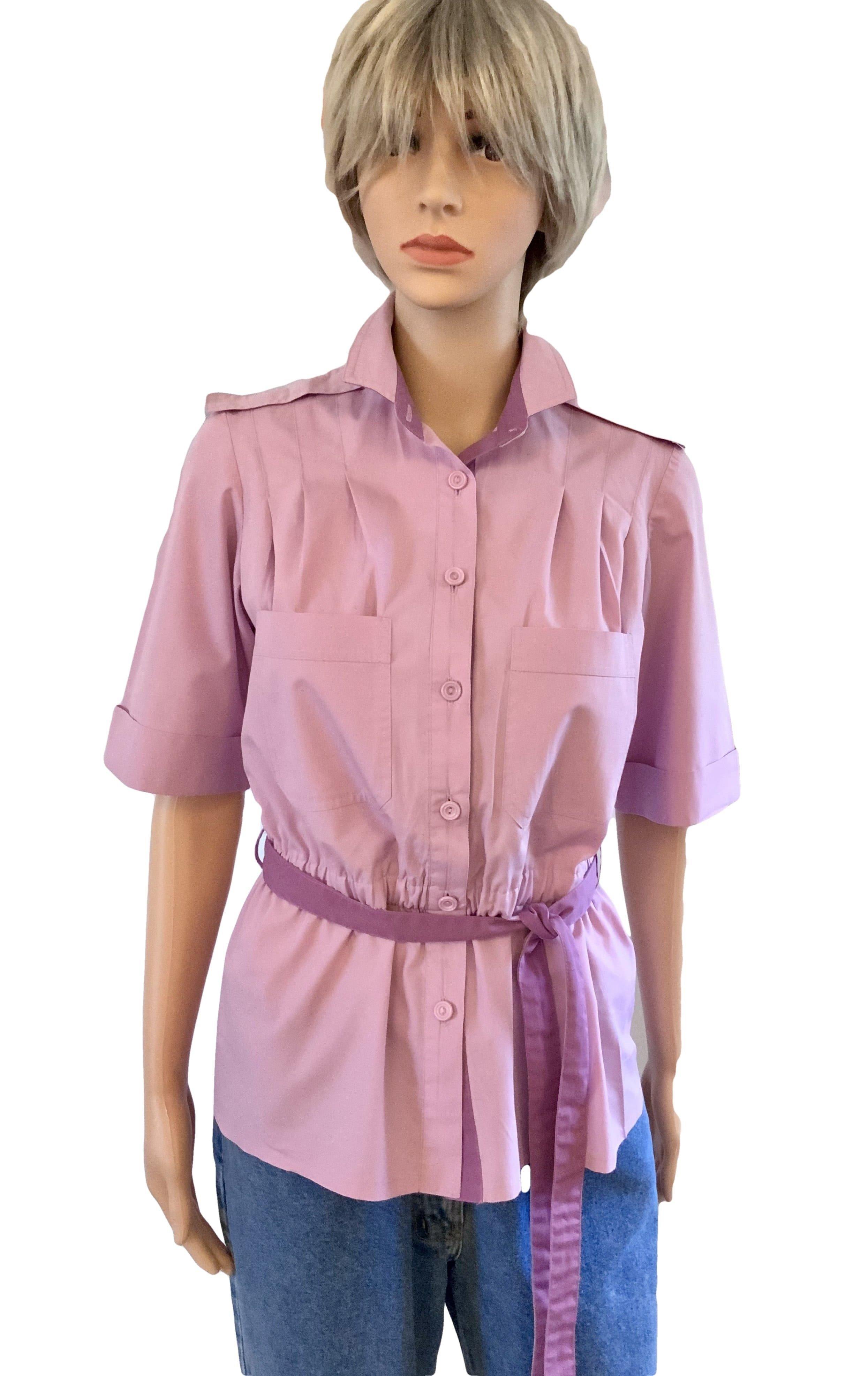 80'S Lilac Short Sleeved Shirt