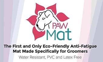 PawMat Anti-Fatigue Reversible Table Mat (Pink/Teal)