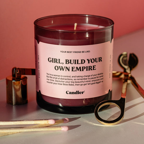 Candier by Ryan Porter scented soy wax candle - Girl Build Your Own Empire