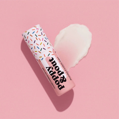 a cute lip balm with colorful birthday sprinkles