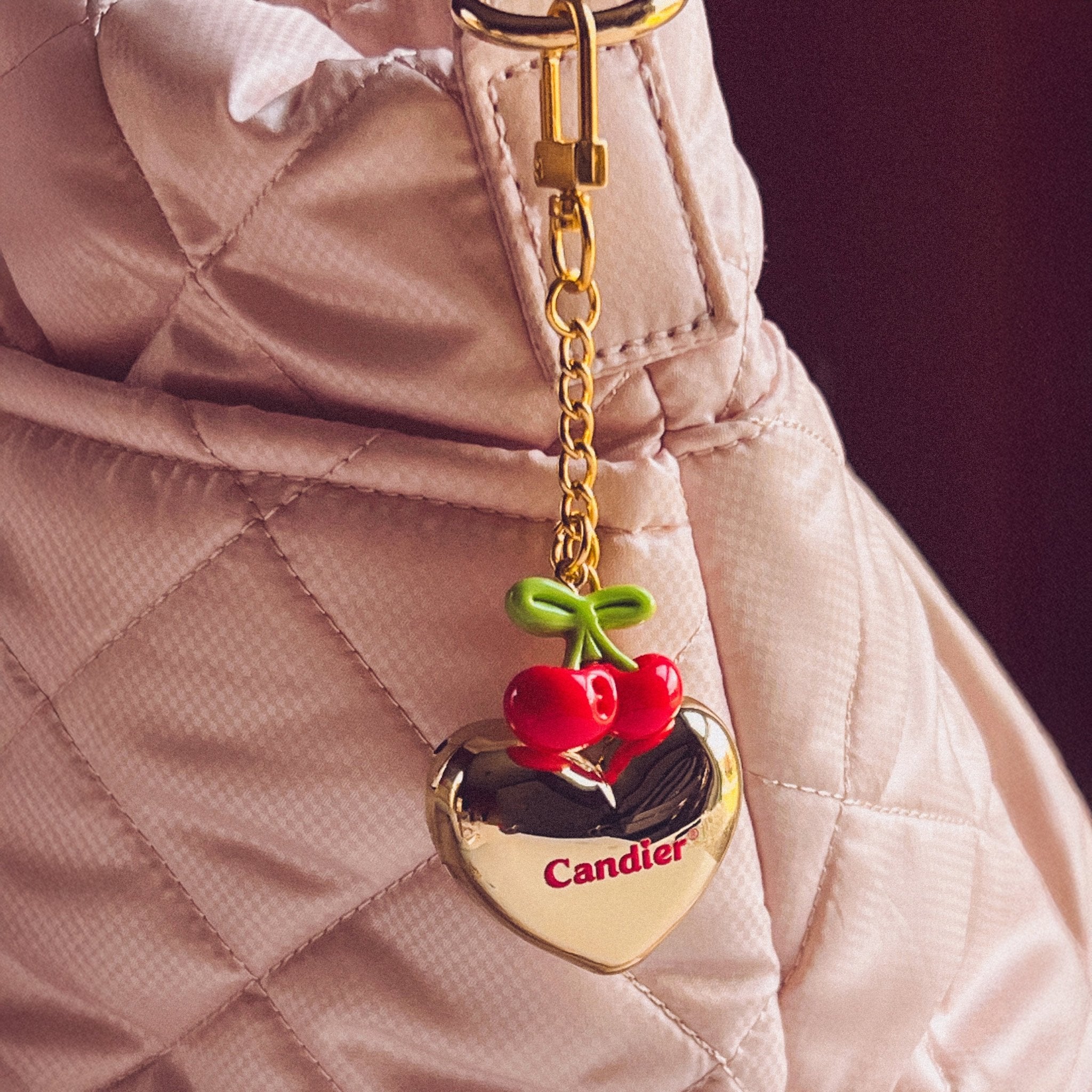 CHERRY TINTED LIP BALM KEYCHAIN