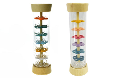 Rainmaker Rattle Wooden Pastel - Kaper Kids