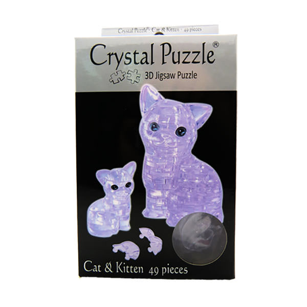 BePuzzled 49-pc. Cat & Kitten 3D Crystal Puzzle