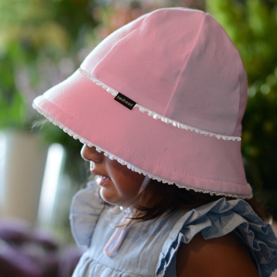 blush sun hat