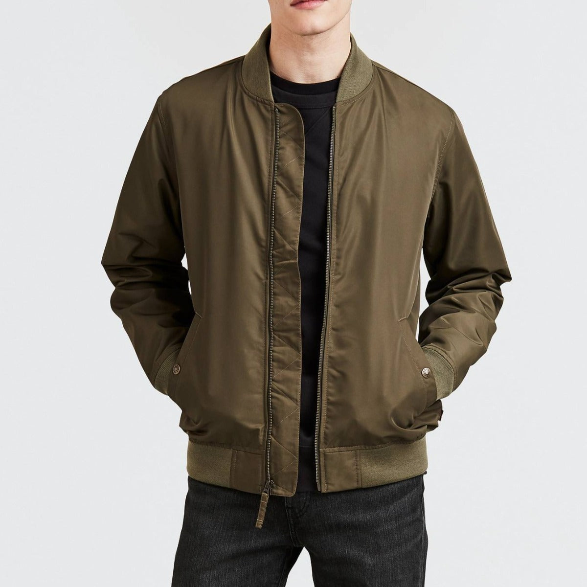 Levi's Lyon Shell Bomber Jacket in Black for Men