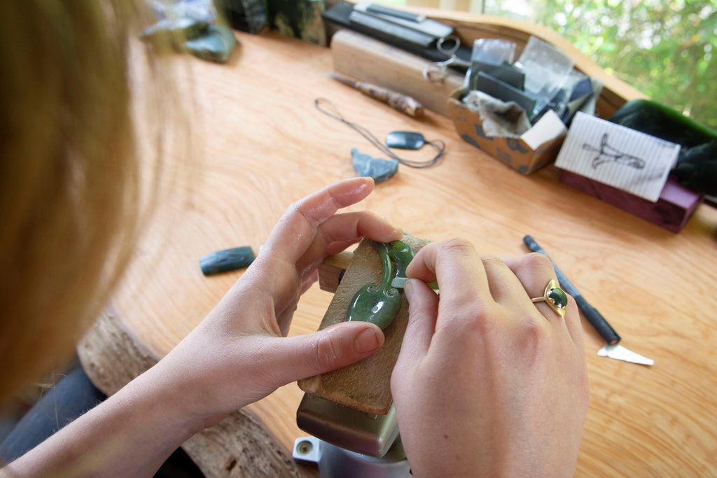 greenstone jewellery carving by josey coyle