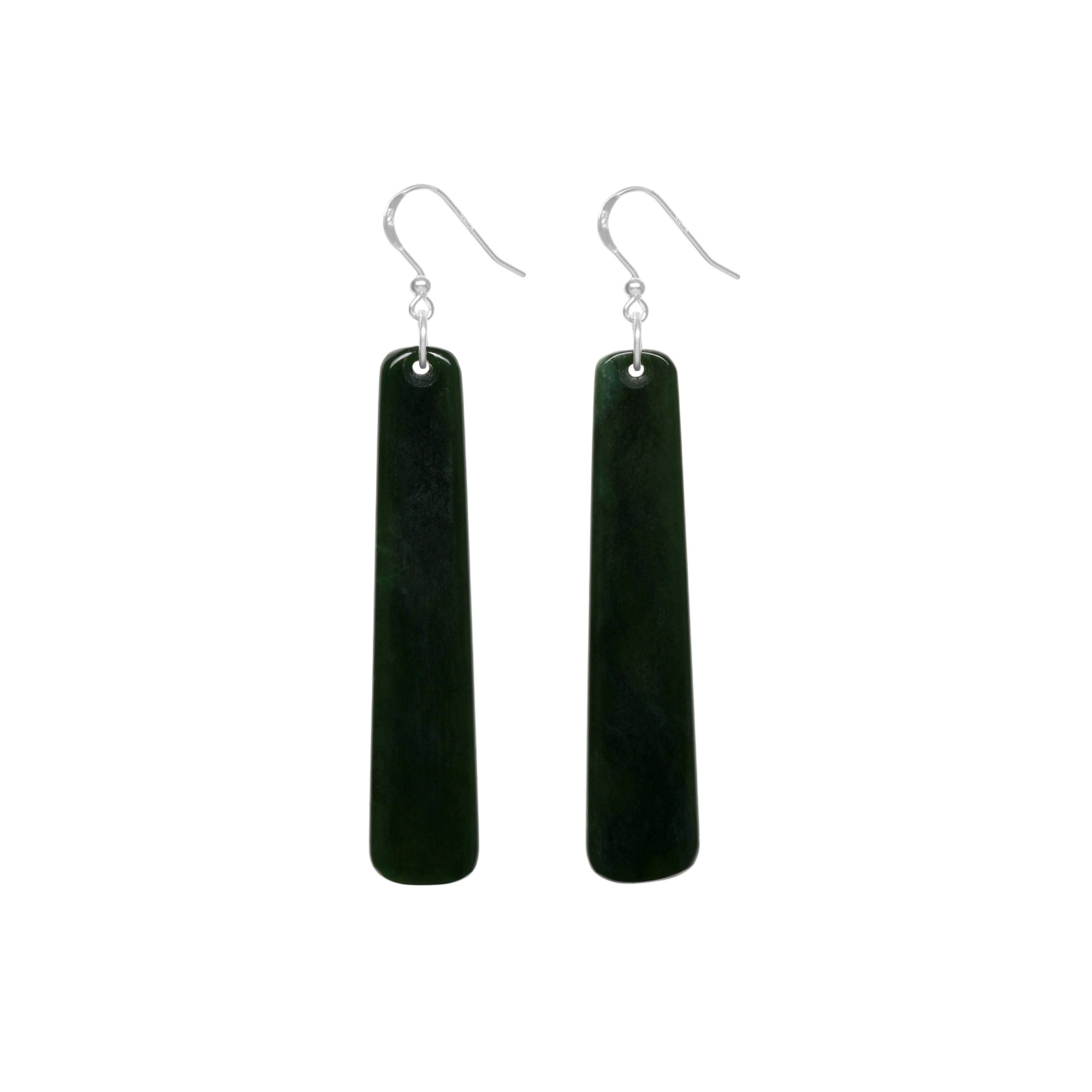 New Zealand Pounamu Drop Earrings