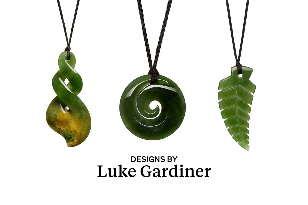 greenstone necklaces by nz artist luke gardiner