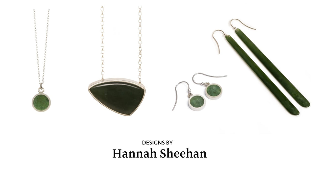 Pounamu jewellery by Hannah Sheehan