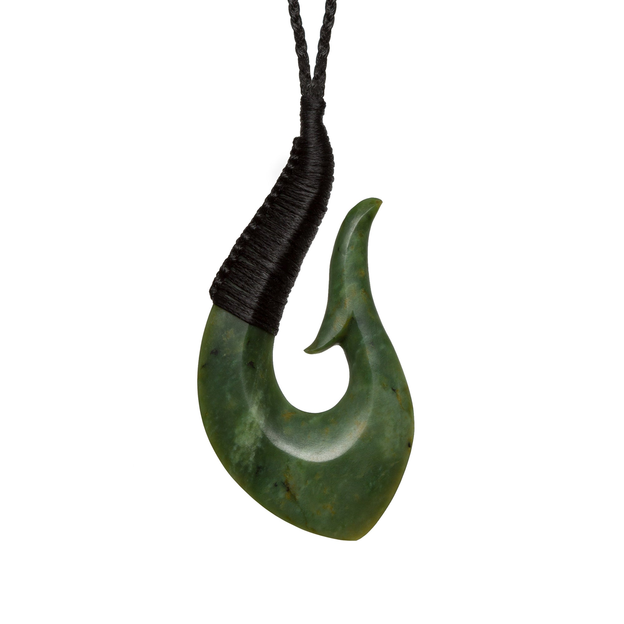 New Zealand Greenstone Bound Hook | Mountain Jade NZ