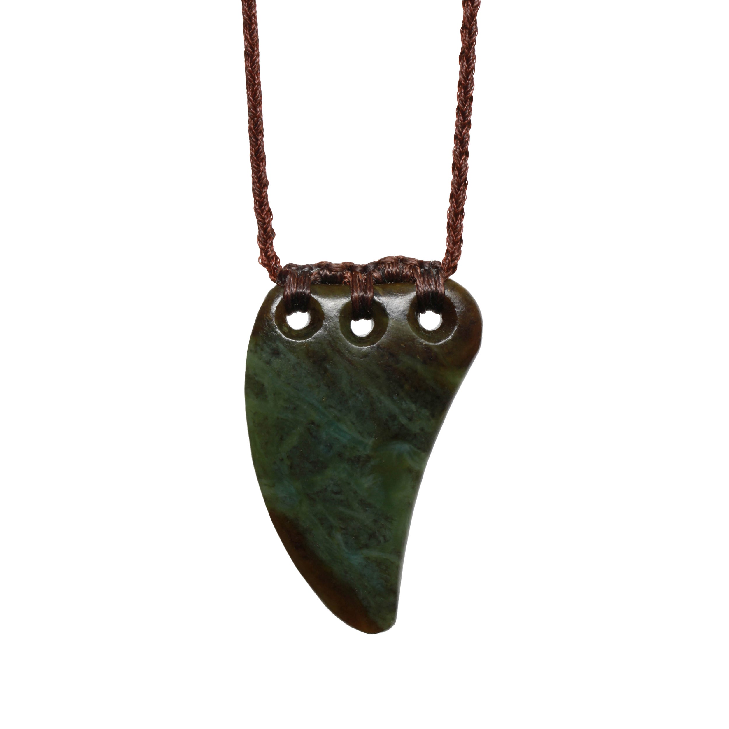 New Zealand Pounamu Niho Pendant